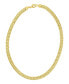 Gold Wheat Herringbone Chain Necklace