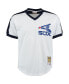 Men's Carlton Fisk White Chicago White Sox Cooperstown Mesh Batting Practice Jersey