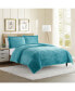 Фото #1 товара Premium Cut Plush Flannel Duvet Cover Set - Full Size 80"x90"