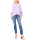 ფოტო #3 პროდუქტის Women's V-neck Flutter Sleeve Blouse