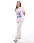 ASOS DESIGN oversized t-shirt with Ibiza graphic in pink