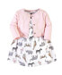 Фото #2 товара Платье Hudson Baby Infant Girl Cotton, Modern Pink Safari.