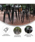 Фото #23 товара Dryden Indoor/Outdoor Bar Top Table, 30" Round All Weather Poly Resin Top With Steel Base