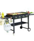 60000BTU 4 Burner Foldable Outdoor Propane Gas Grill in Black