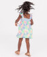 Toddler Girls Ruffle Strap Mixed Print Dress