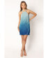 Melody Plisse Halter Mini Women's Dress