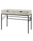 Фото #3 товара Faux Shagreen 2 Drawer Desk