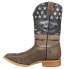 Фото #3 товара Tin Haul Freedom Square Toe Cowboy Mens Brown Casual Boots 14-020-0007-0220