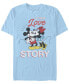 Фото #1 товара Men's True Love Story Short Sleeve Crew T-shirt