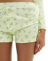 Фото #1 товара ASOS DESIGN cosy lemon ditsy hotpants co-ord