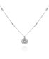 Фото #2 товара T Tahari clear Glass Stone Pendant Charm Necklace