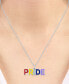 Фото #4 товара Подвеска Macy's Diamond Accent PRIDE in S Silver