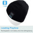 Фото #4 товара Мужская шапка синяя трикотажная Rotibox Bluetooth Beanie Hat Wireless Headphone for Outdoor Sports Xmas Gifts