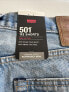 Фото #11 товара Levi's Men's Premium 501 '93 Distressed Shorts Denim Cut Off Size 36 Light Blue