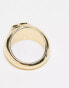 Фото #4 товара Bolongaro Trevor heart rignet ring in antique gold