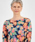 Petite Glorious Garden Jacquard Swing Top, Created for Macy's