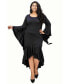 Фото #1 товара Plus Size Arielle Flowy Mermaid Hem Dress