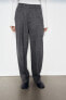 ZW COLLECTION 100% WOOL TEXTURED TROUSERS