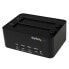 Фото #2 товара StarTech.com Dual Bay Hard Drive Duplicator and Eraser - Standalone SATA HDD/SSD Cloner/Copier - USB 3.0 to SATA Docking Station - Hard Drive Duplicator and Sanitizer Dock - Toolless / Top-Loading Design - 2.5,3.5" - 100 - 240 V - 1.2 A - 12 V - 3 A - Type M