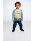 Boy Organic Cotton Long Sleeve T-Shirt Gradient Blue - Child
