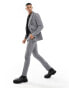 Gianni Feraud skinny fit suit jacket in herringbone black and white