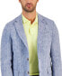 Фото #3 товара Men's 100% Linen Blazer, Created for Macy's