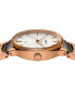 ფოტო #2 პროდუქტის Women's Swiss Centrix Gray Ceramic & Rose Gold PVD Bracelet Watch 31mm