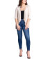 ფოტო #2 პროდუქტის Women's Open Front Elbow Length Sleeve Cardigan Sweater