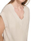 Фото #4 товара Women's Extended-Shoulder Cable-Knit Vest