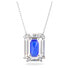 Swarovski Damen Swarovsk Chroma Halskette Oktagon-Schliff, Blau, Rhodinierti 5600625 - фото #1