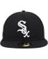 Фото #3 товара Men's Black Chicago White Sox 9/11 Memorial Side Patch 59FIFTY Fitted Hat