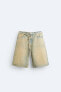 Фото #6 товара Крашеные джинсовые шорты ZARA