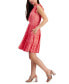 Фото #3 товара Women's Printed Flutter-Sleeve A-Line Dress