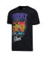 ფოტო #3 პროდუქტის Men's and Women's Black Distressed Phoenix Suns Tour Band T-shirt