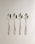 Pack of classic dessert spoons (pack of 4) Серый, 12 x 15 x 2.5 cm - фото #4