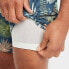 Фото #3 товара Men's 7" Leaf Print Swim Shorts with Boxer Brief Liner - Goodfellow & Co Navy