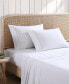 Solid Cotton Percale 4 Piece Sheet Set, Queen