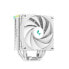 Deepcool AK400 Digital WH 4x Heat Pipe All Black Single Tower CPU Air Cooler Real-Time - AMD Socket AM4 (Ryzen) - AMD Sockel AM5 (Ryzen Zen4)