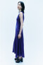 Фото #6 товара Атласное платье — zw collection ZARA
