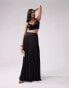 Kanya London spaghetti strap scoop neck to co-ord in black