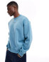 Abercrombie & Fitch essential sundrenched sweatshirt in light blue