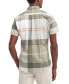 ფოტო #2 პროდუქტის Men's Douglas Tailored-Fit Tartan Short-Sleeve Shirt