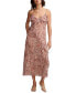 ფოტო #1 პროდუქტის Women's Ruffle V-Neck Sleeveless Midi Dress
