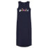 Фото #1 товара Платье Name It Vippa Maxi Dress органическое с оригинальным принтом на груди, материал - 95% органический хлопок, 5% эластан, maxi dress.