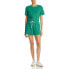 Фото #1 товара WAYF Womens Terry Cloth Short High-Waist Shorts Green Size M