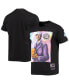 Фото #1 товара Men's Tracy Mcgrady Black Toronto Raptors Hardwood Classics Draft Day Colorwash T-shirt