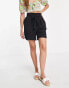 Фото #3 товара Pieces – Elegante Paperbag-Shorts in Schwarz mit hohem Bund