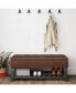 Фото #6 товара Cosmopolitan Storage Ottoman Bench with Open Bottom