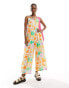 Фото #1 товара Native Youth tropical print wide leg cami jumpsuit in multi