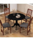 Фото #4 товара Wooden Dining Table with Round Tabletop and Curved Trestle Legs